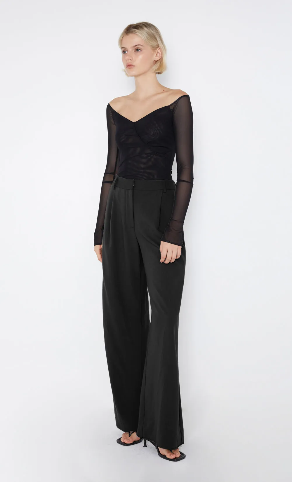 MARISSA STRAIGHT PANT - BLACK