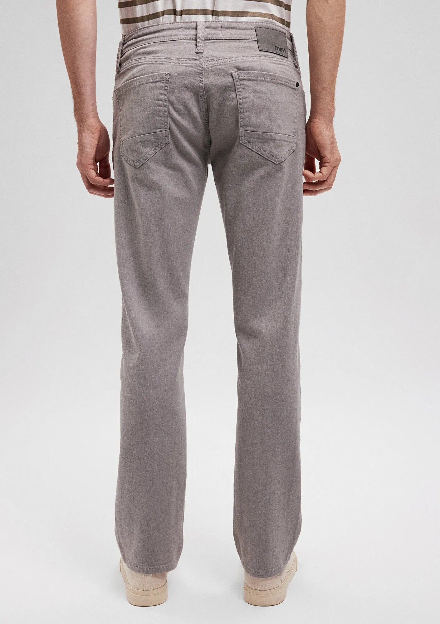 Martin Grey Flannel Comfort Gabardine Pants