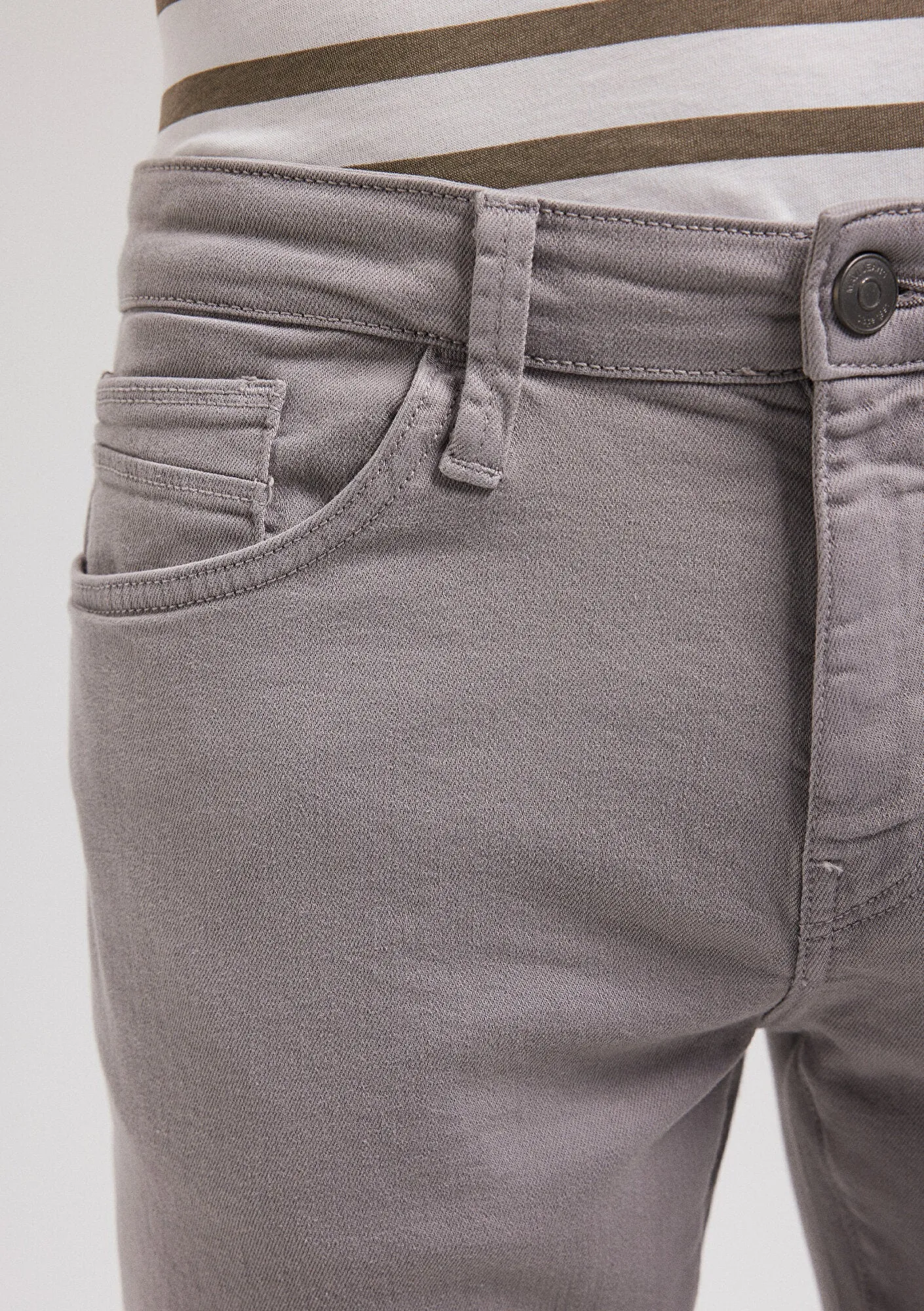 Martin Grey Flannel Comfort Gabardine Pants