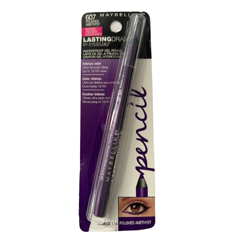 Maybelline New York Lasting Drama Waterproof Gel Pencil, Polished Amethyst 607
