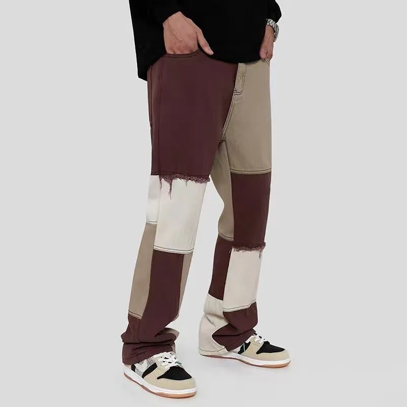 Men’s Color Block Tricolor Pants