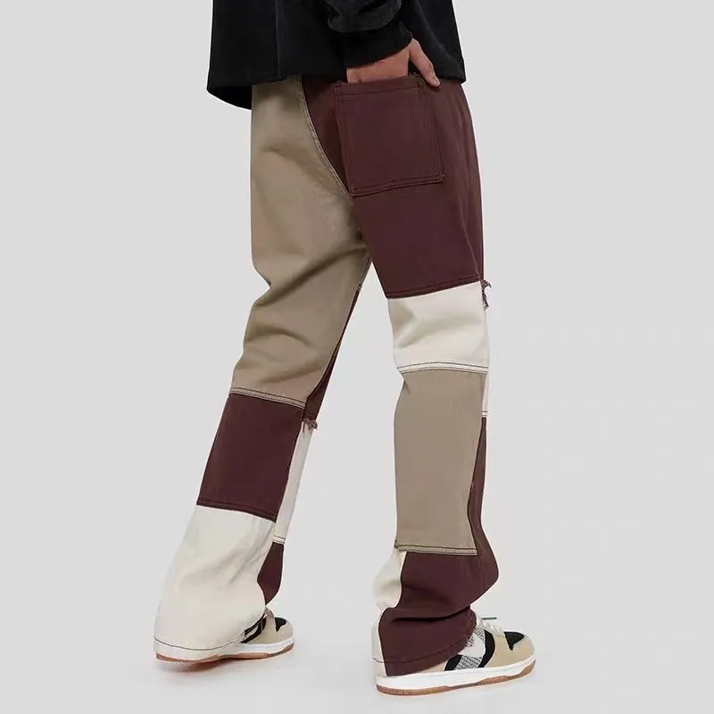 Men’s Color Block Tricolor Pants