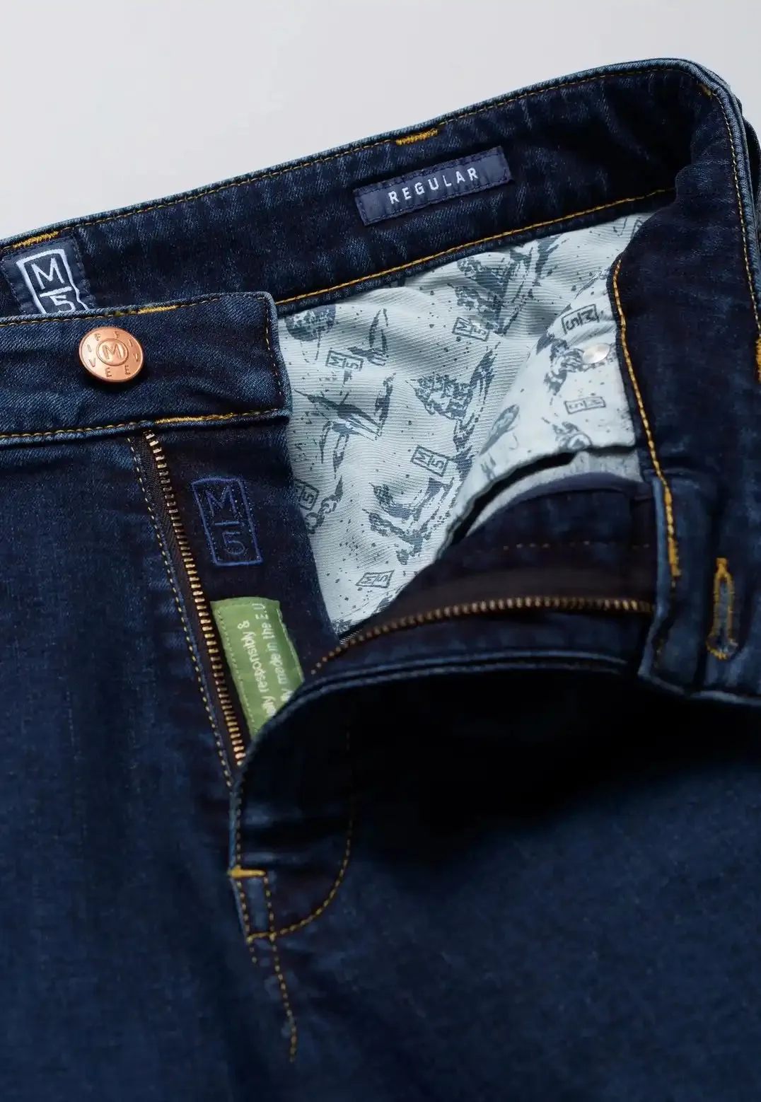 MEYER Men's Jeans M5 Regular Fit 9-6256/17 Stone Blue