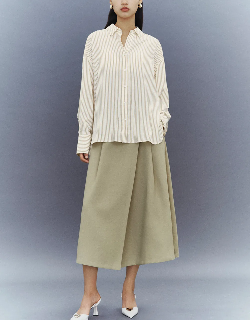 Midi A-Line Skirt
