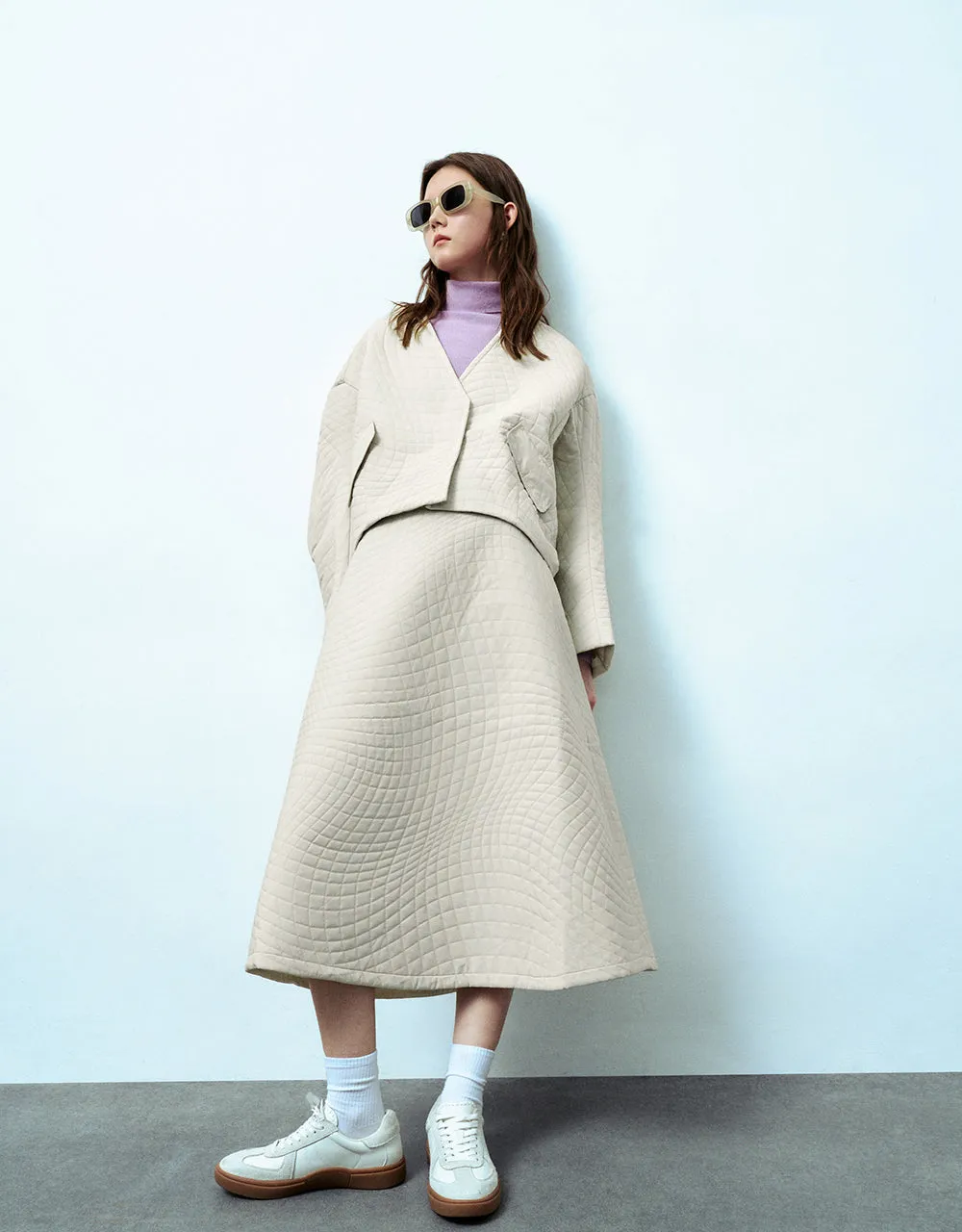 Midi A-Line Skirt