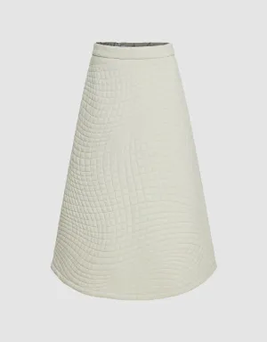 Midi A-Line Skirt