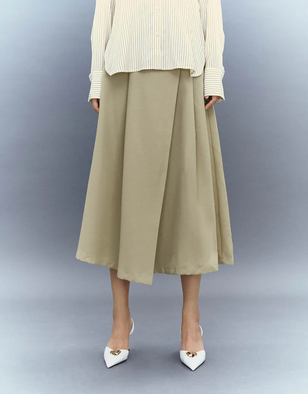 Midi A-Line Skirt
