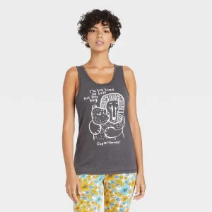 Modern Lux Women's Cup Of Therapy Hug Graphic Tank Top 84683721