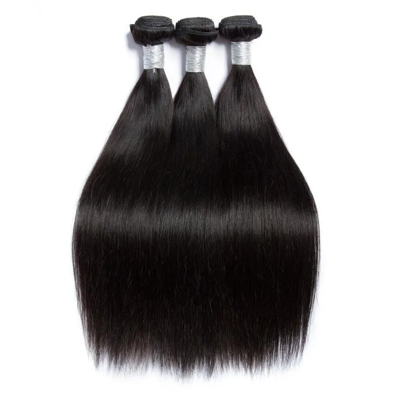 Modern Show 12A Grade 3 Bundles Brazilian Straight Natrural Black Virgin Remy Human Hair