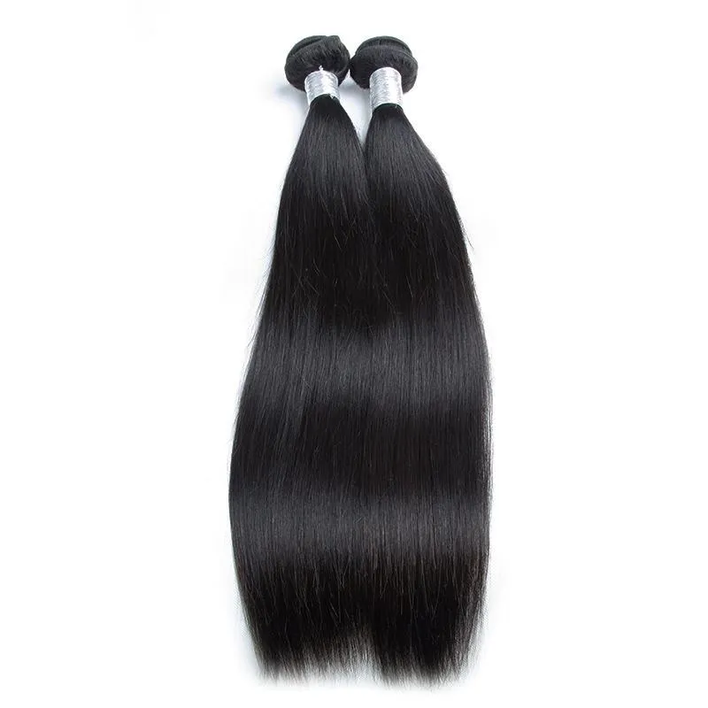 Modern Show Unprocessed Natural Black Indian Remy Straight Human Hair Weave 1 Bundle Deal