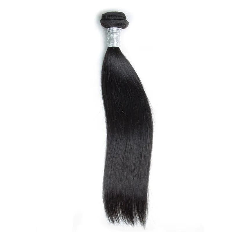 Modern Show Unprocessed Natural Black Indian Remy Straight Human Hair Weave 1 Bundle Deal