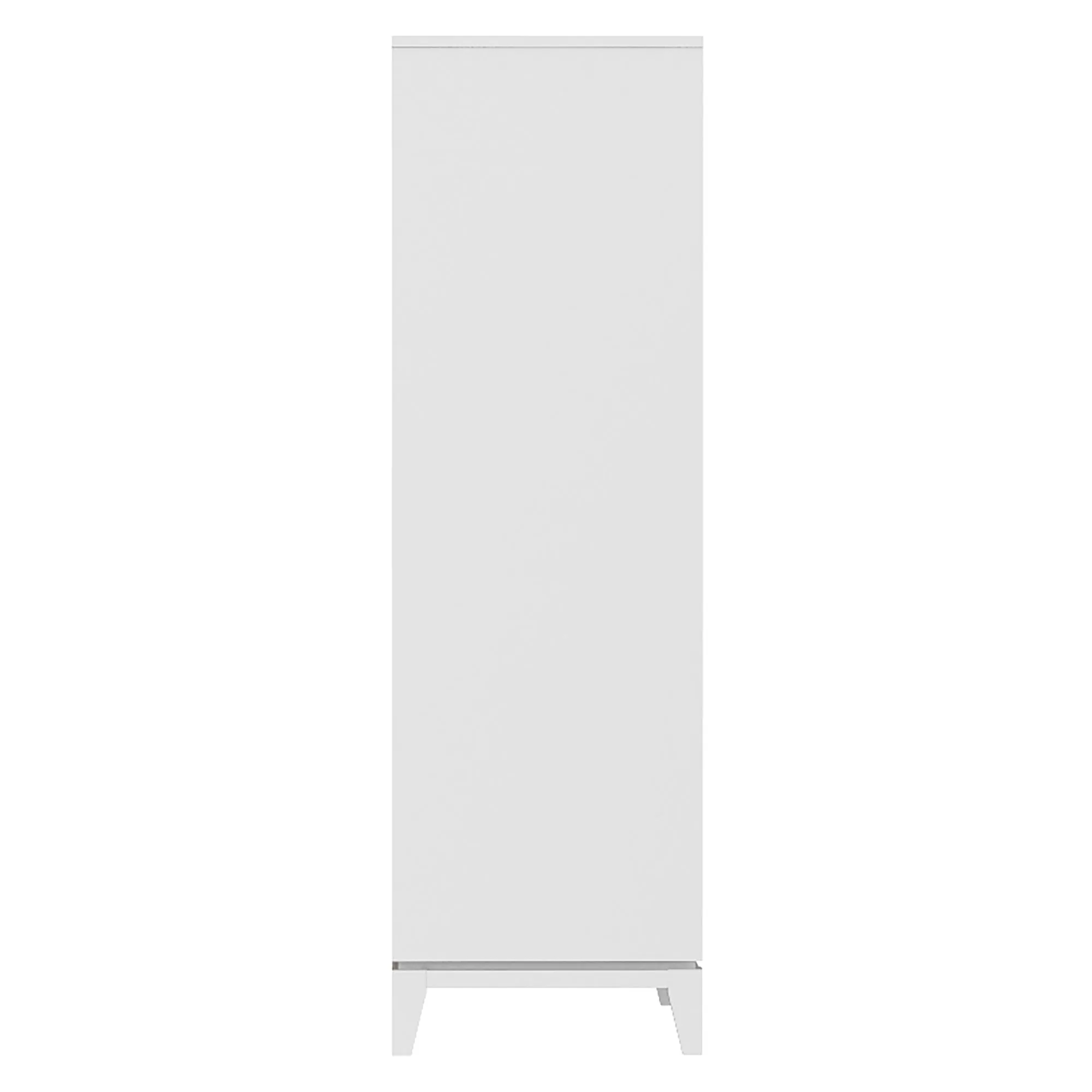 Moderna 5 drawer chest office storage organization, white & wood barn