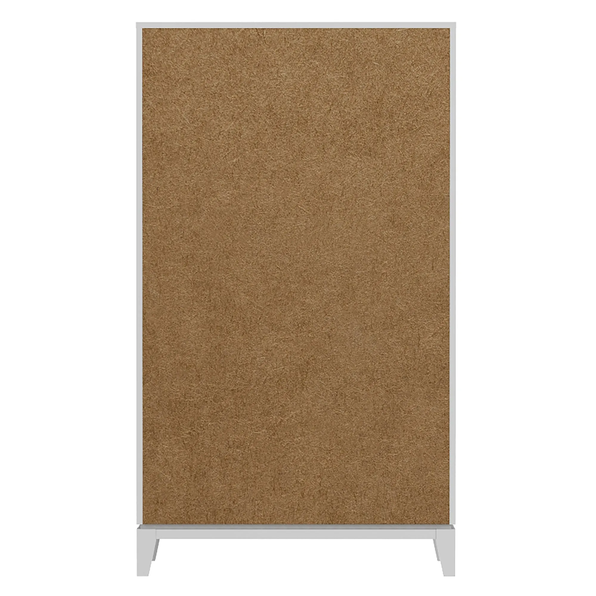 Moderna 5 drawer chest office storage organization, white & wood barn