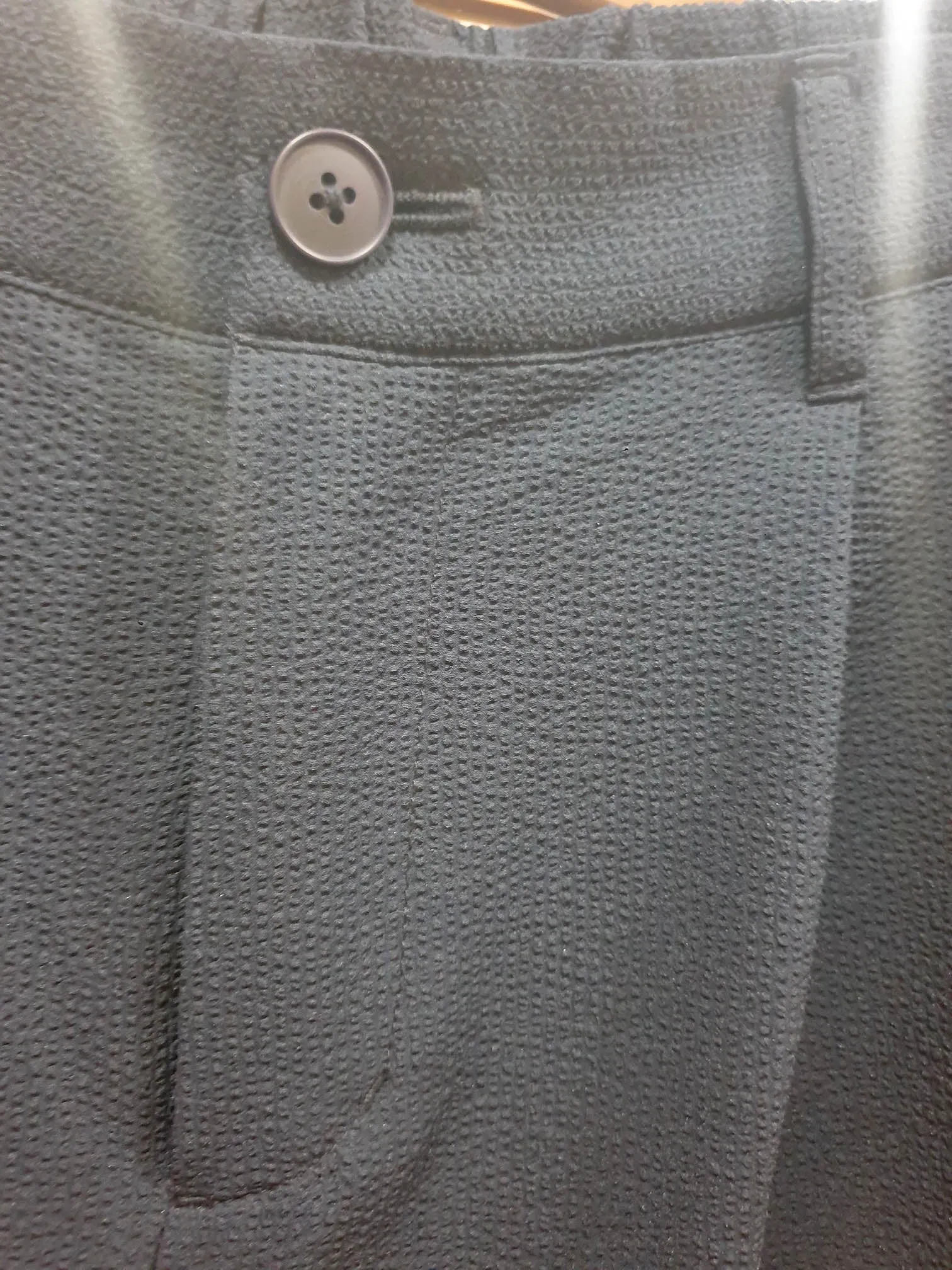 Muji navy wide leg pants size 14