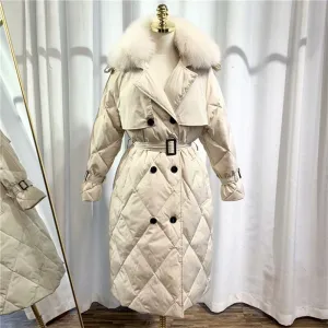 Natural Fur Long Duck Down Parka