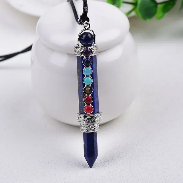 Natural Stone Pencil Point Pendulum