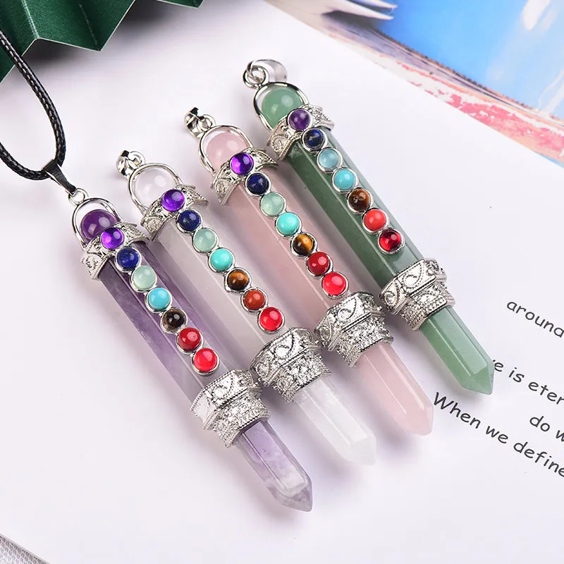 Natural Stone Pencil Point Pendulum