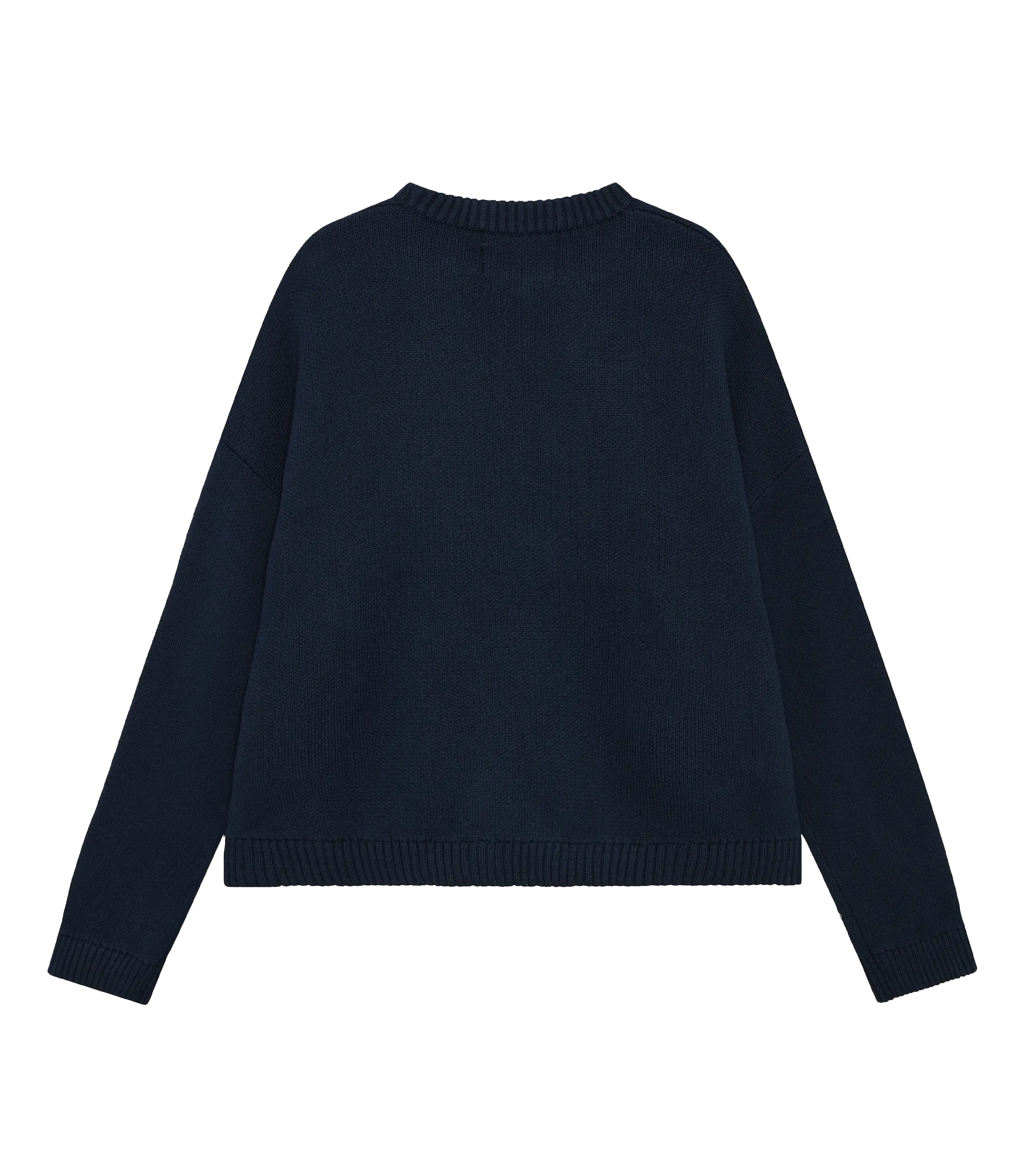 NAVY BLUE KNIT SWEATER