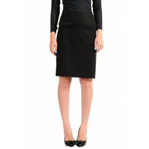 NEW RENUAR elasticated pencil skirt in black