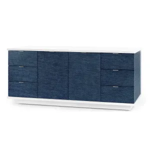 Nikki Beach Grasscloth Media Cabinet
