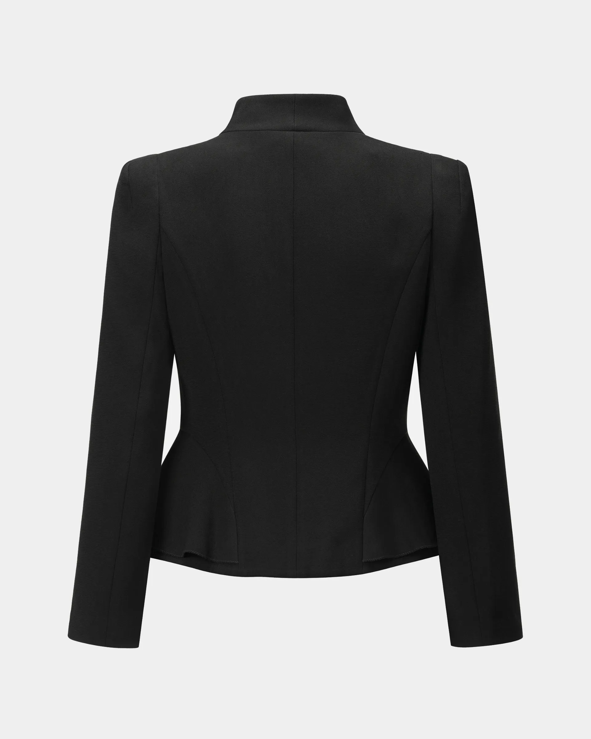 Noir Bamboo-Clasp Blazer