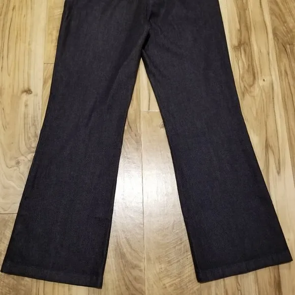 NWT Talbots Premium Indigo Jeans Womens Size 14x32 Signature Boot Cut Dark Denim