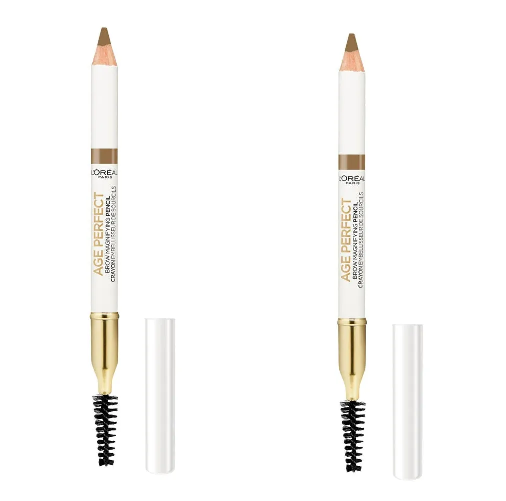 Pack of 2 L'Oreal Paris Age Perfect Magnifying Brow Pencil , Blonde 200
