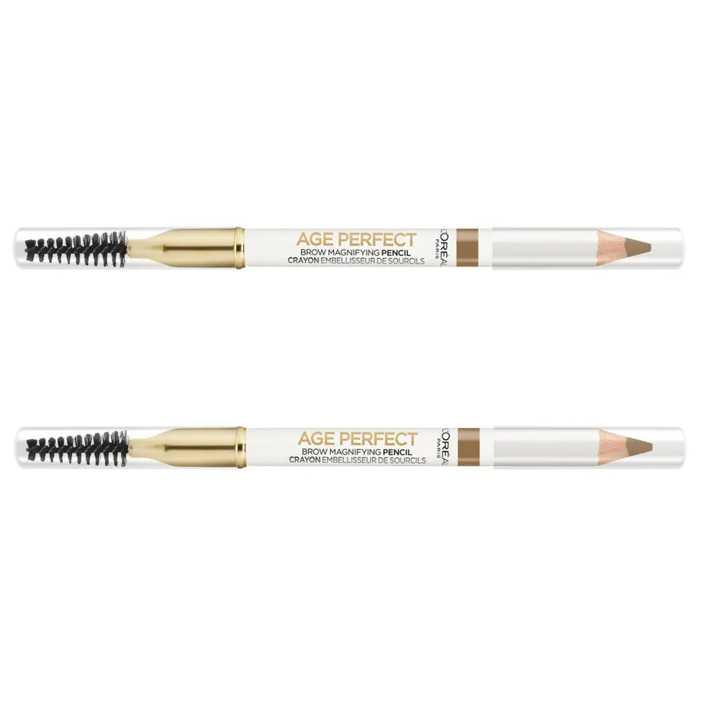Pack of 2 L'Oreal Paris Age Perfect Magnifying Brow Pencil , Blonde 200