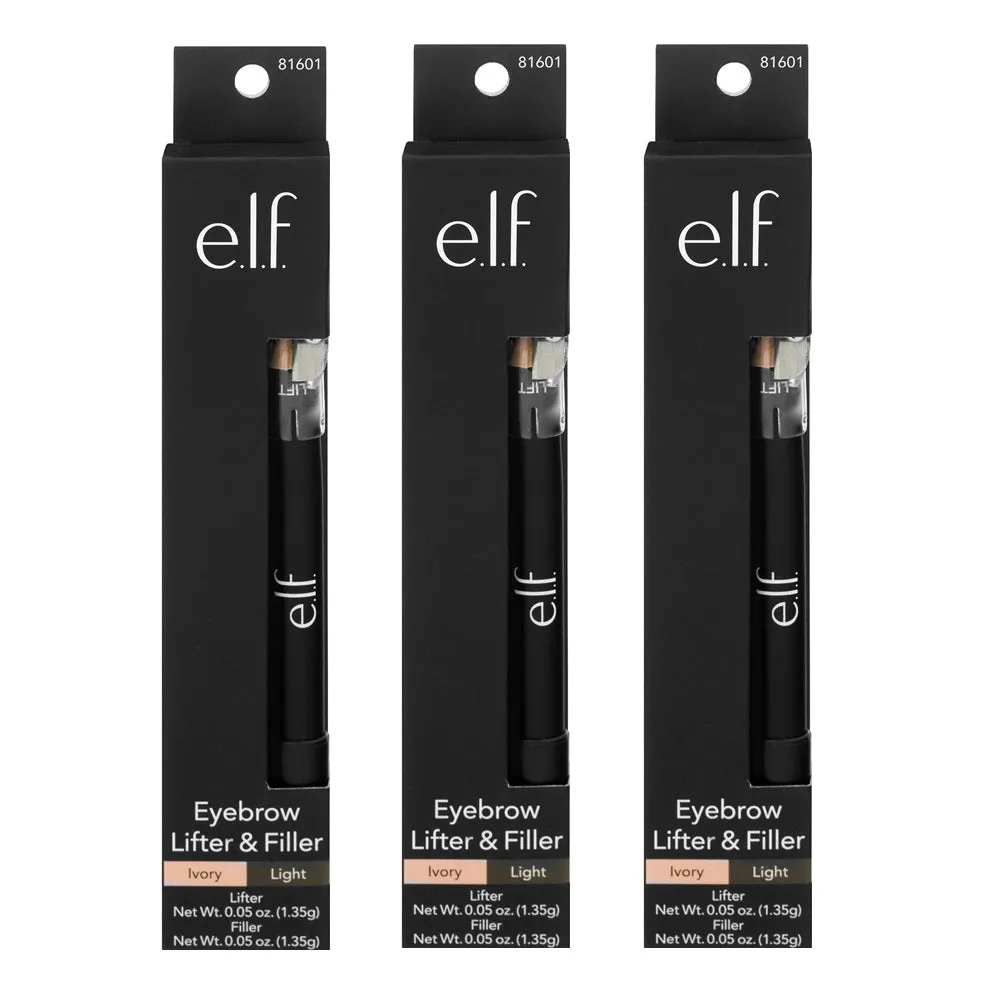 Pack of 3 e.l.f. Eyebrow Lifter & Filler, Ivory/Light 81601