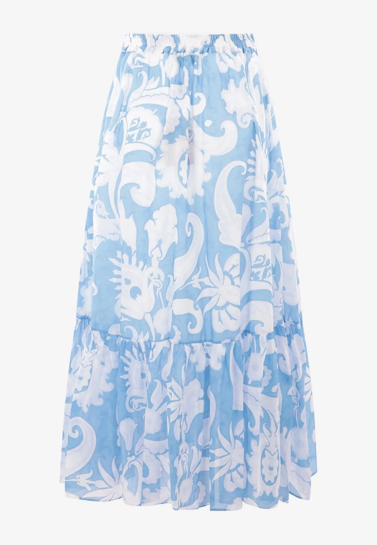 Paisley Print Maxi Skirt
