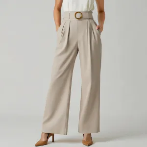 Pants All Season Fashion Decent Sashes Plain