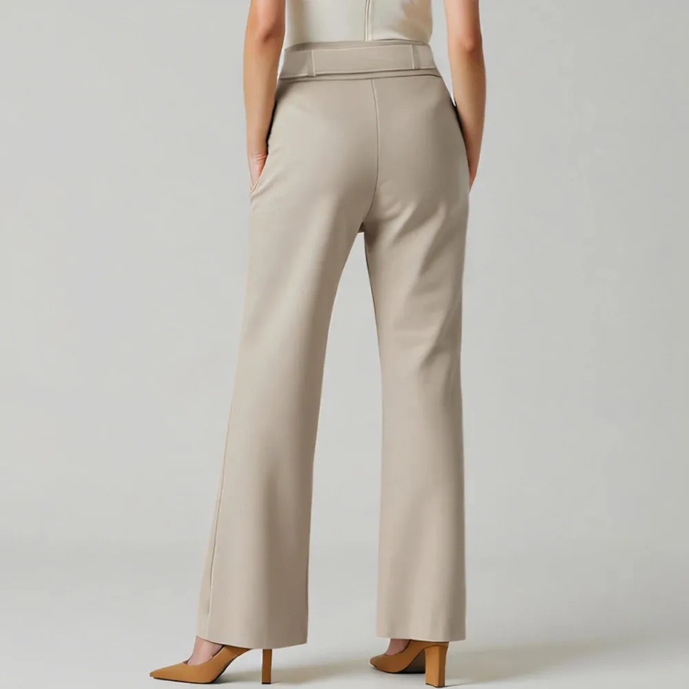 Pants All Season Fashion Decent Sashes Plain