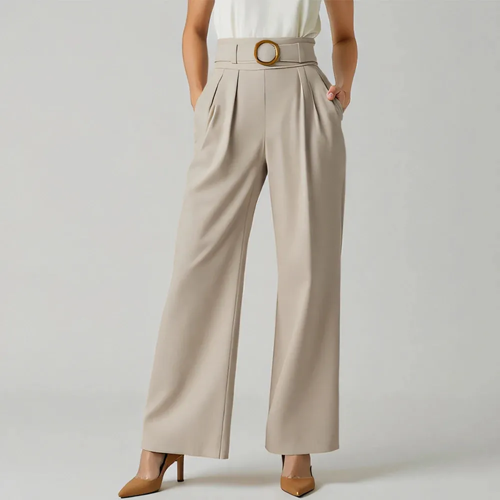 Pants All Season Fashion Decent Sashes Plain