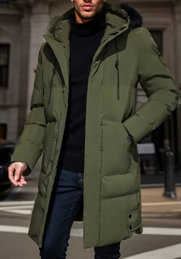Parka d’hiver élégante pour homme idéale pour les journées froides