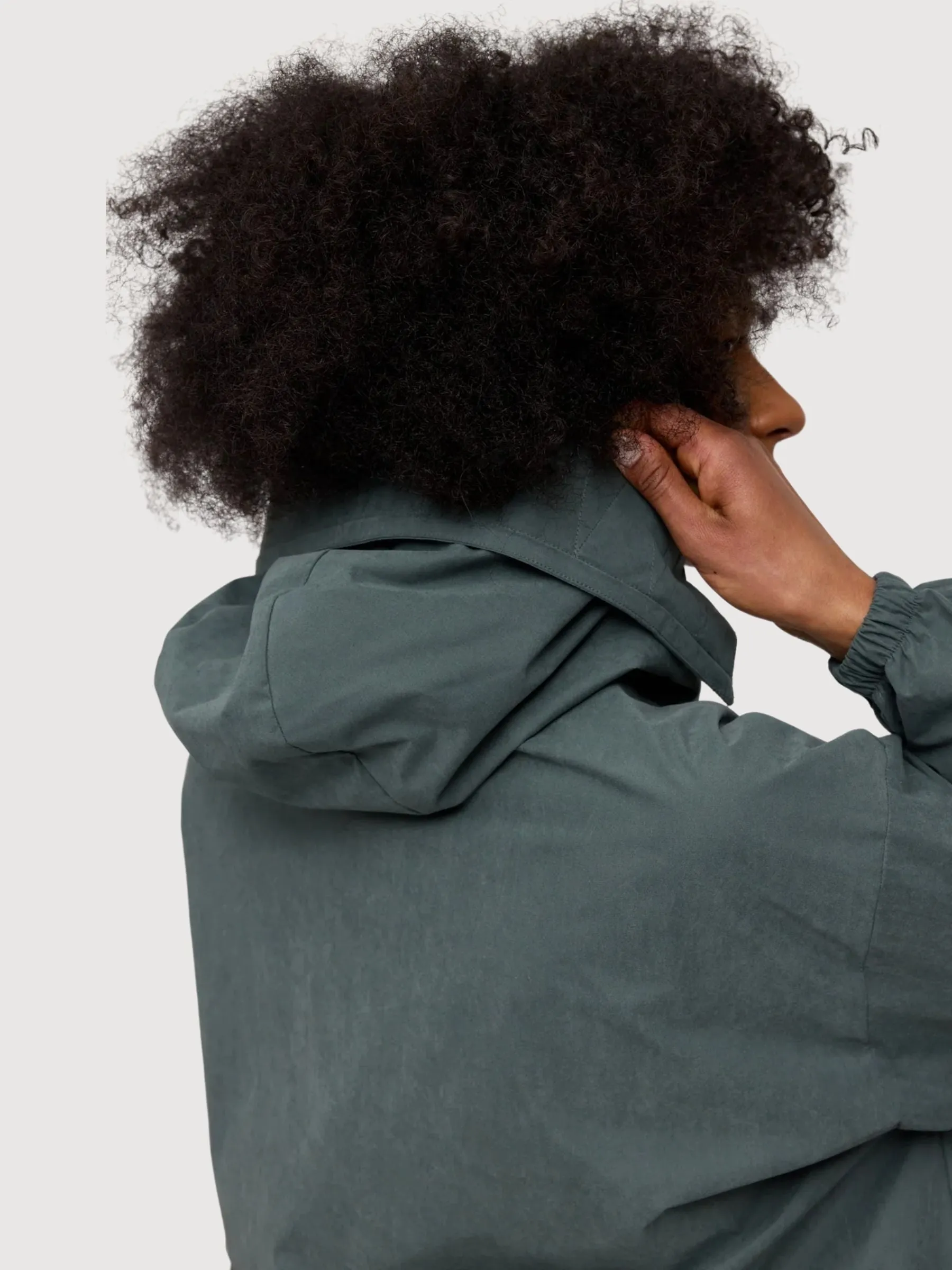 Parka Light Dark Green Woman | Mazine