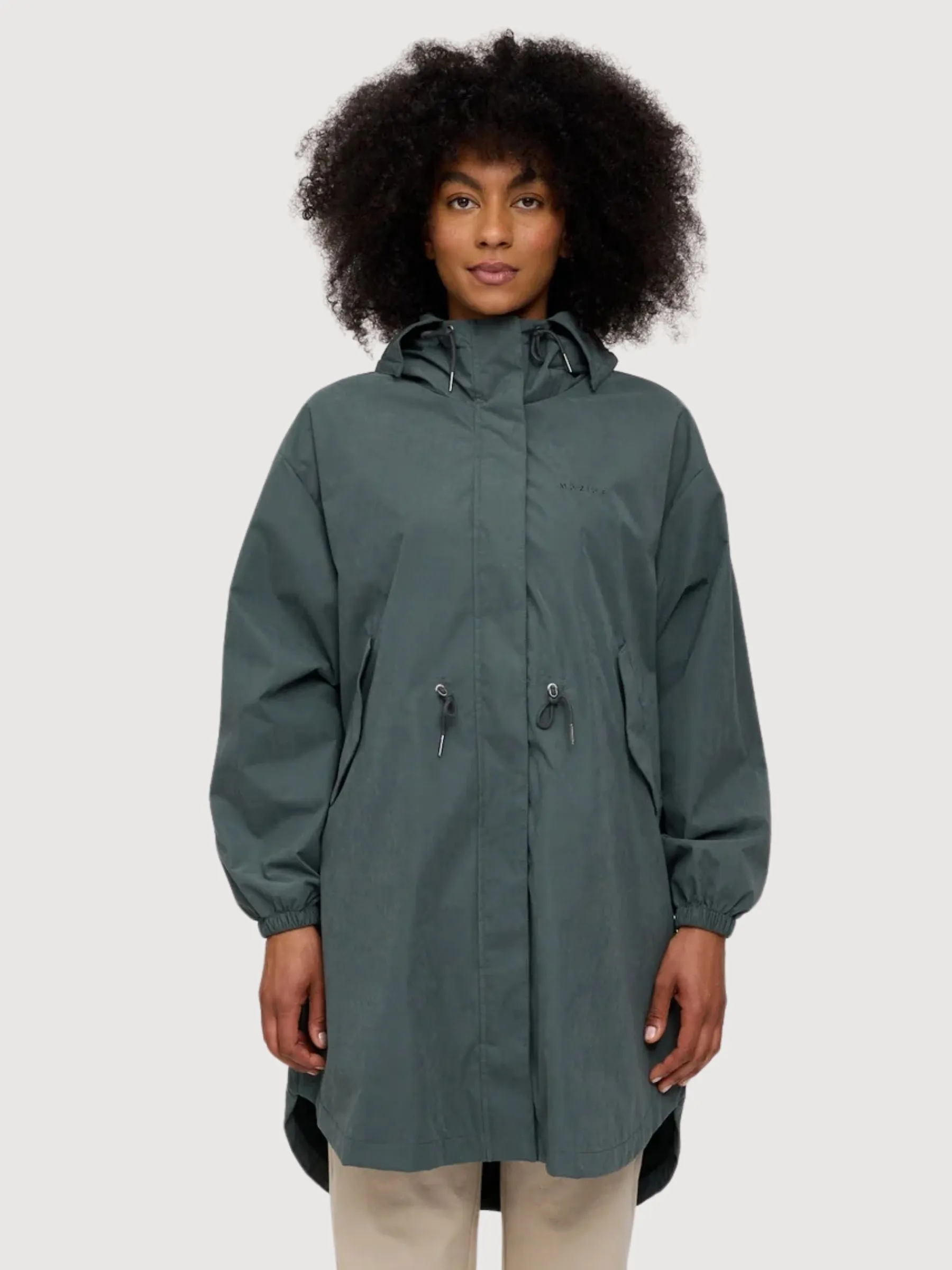 Parka Light Dark Green Woman | Mazine