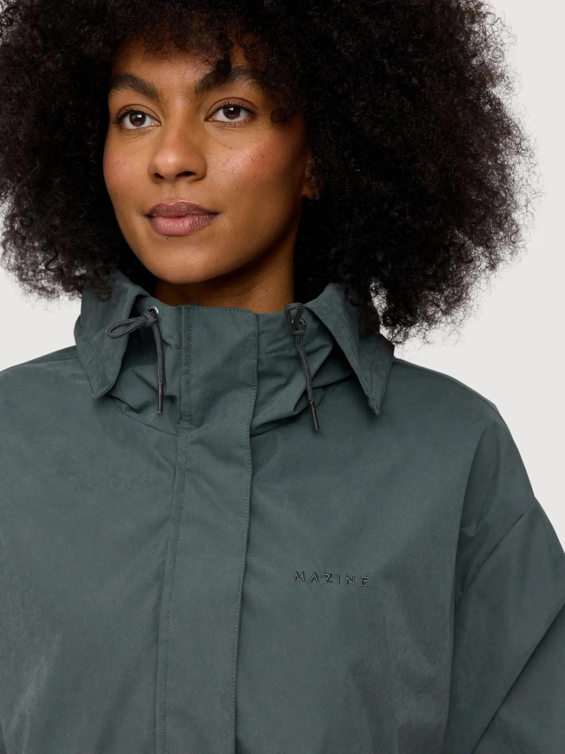 Parka Light Dark Green Woman | Mazine