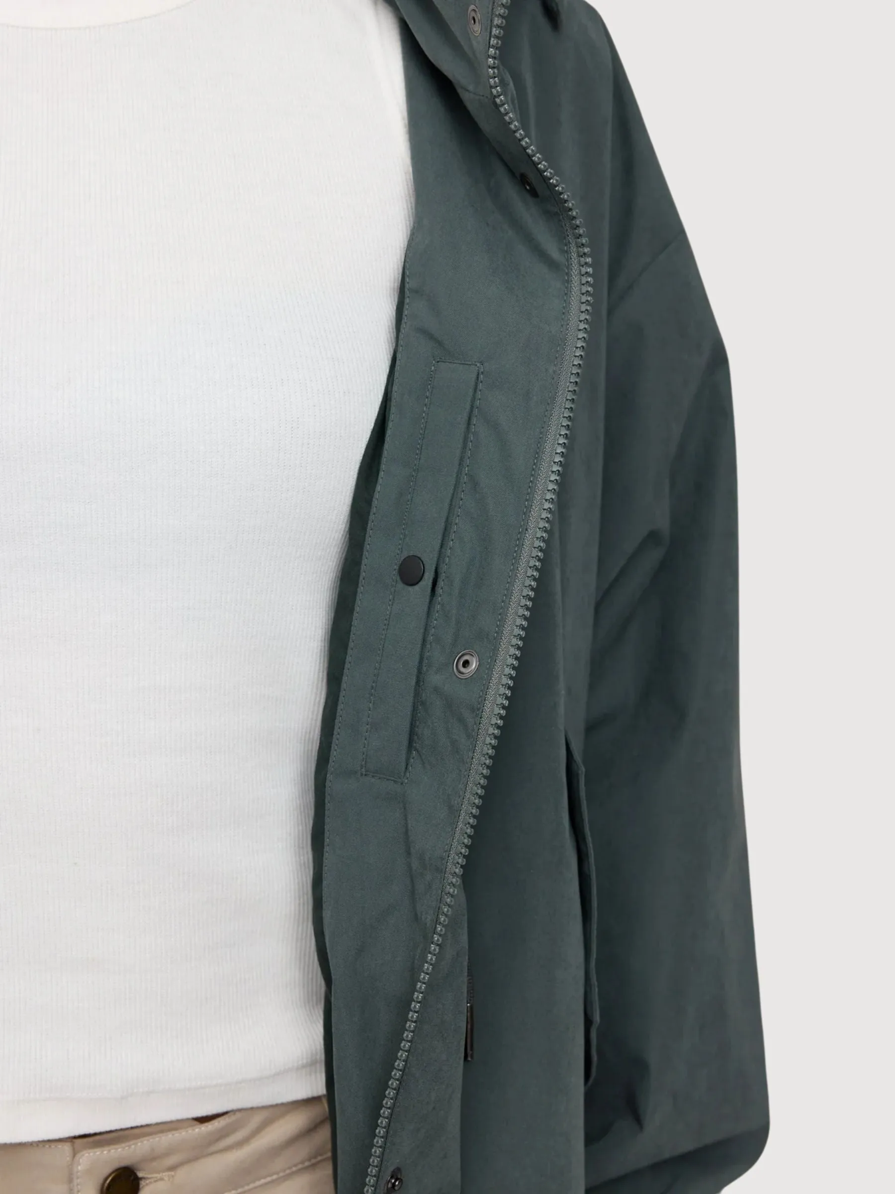 Parka Light Dark Green Woman | Mazine