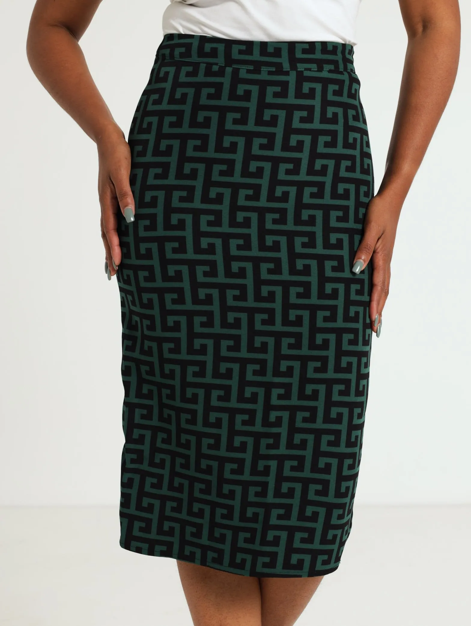 Pencil Skirt - Green
