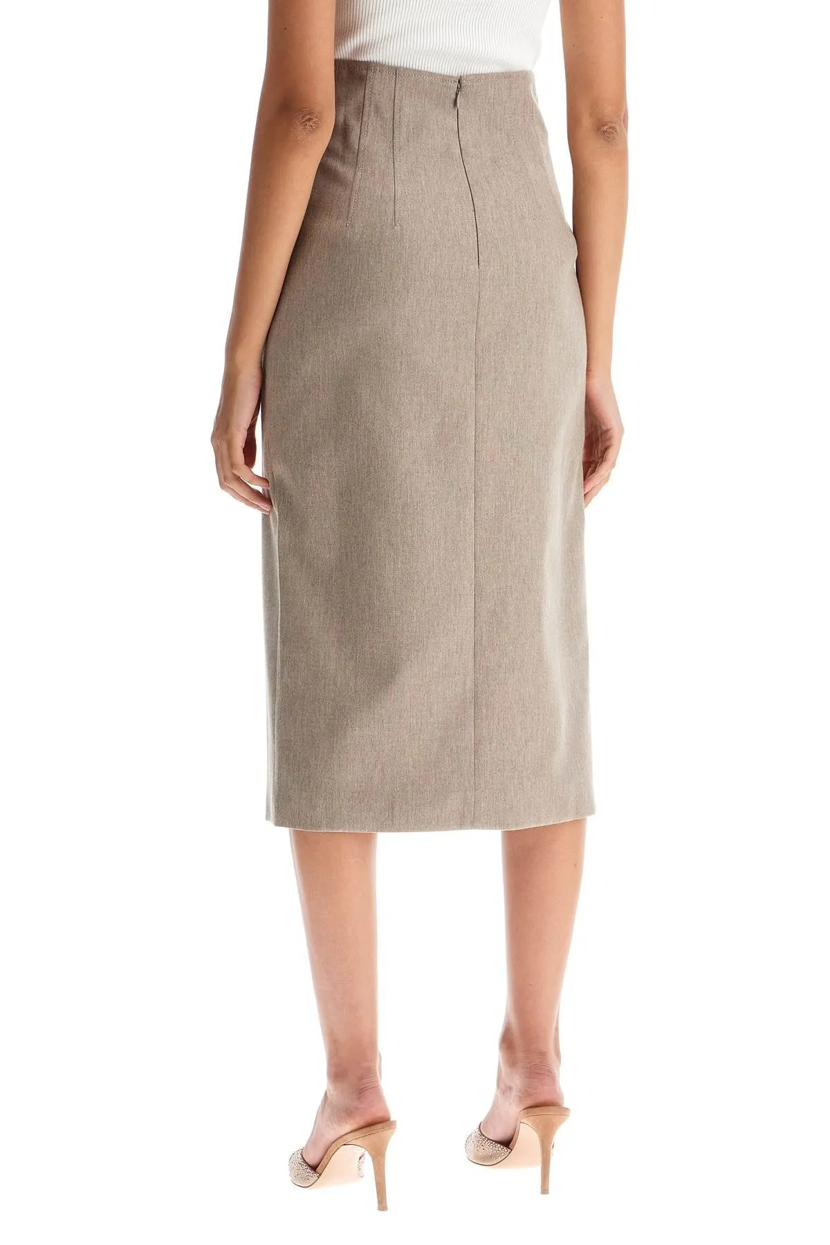 pencil skirt with slit