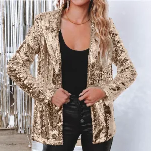 Pennie® | Elegant Blazer Suit With Sparkling Sequins