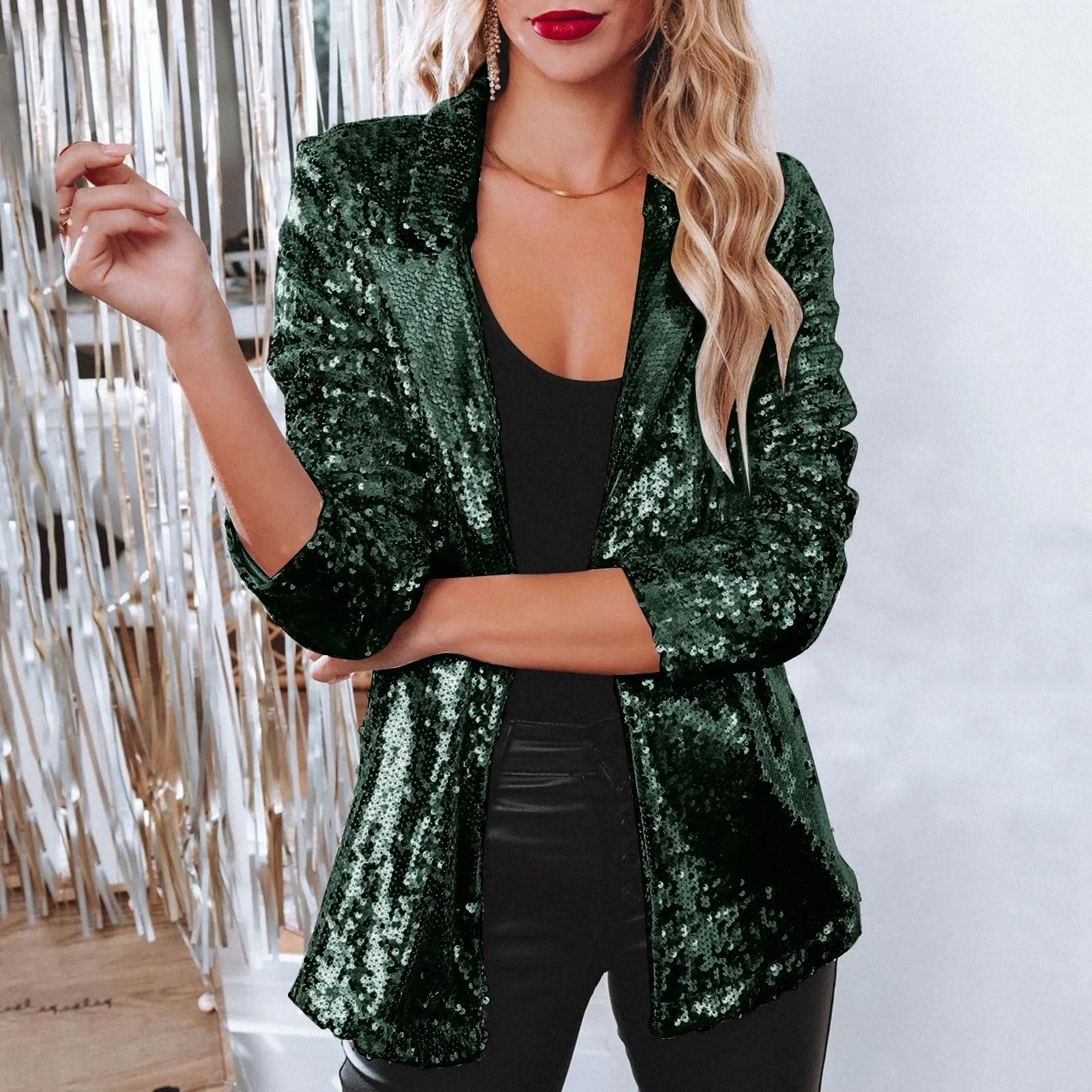 Pennie® | Elegant Blazer Suit With Sparkling Sequins