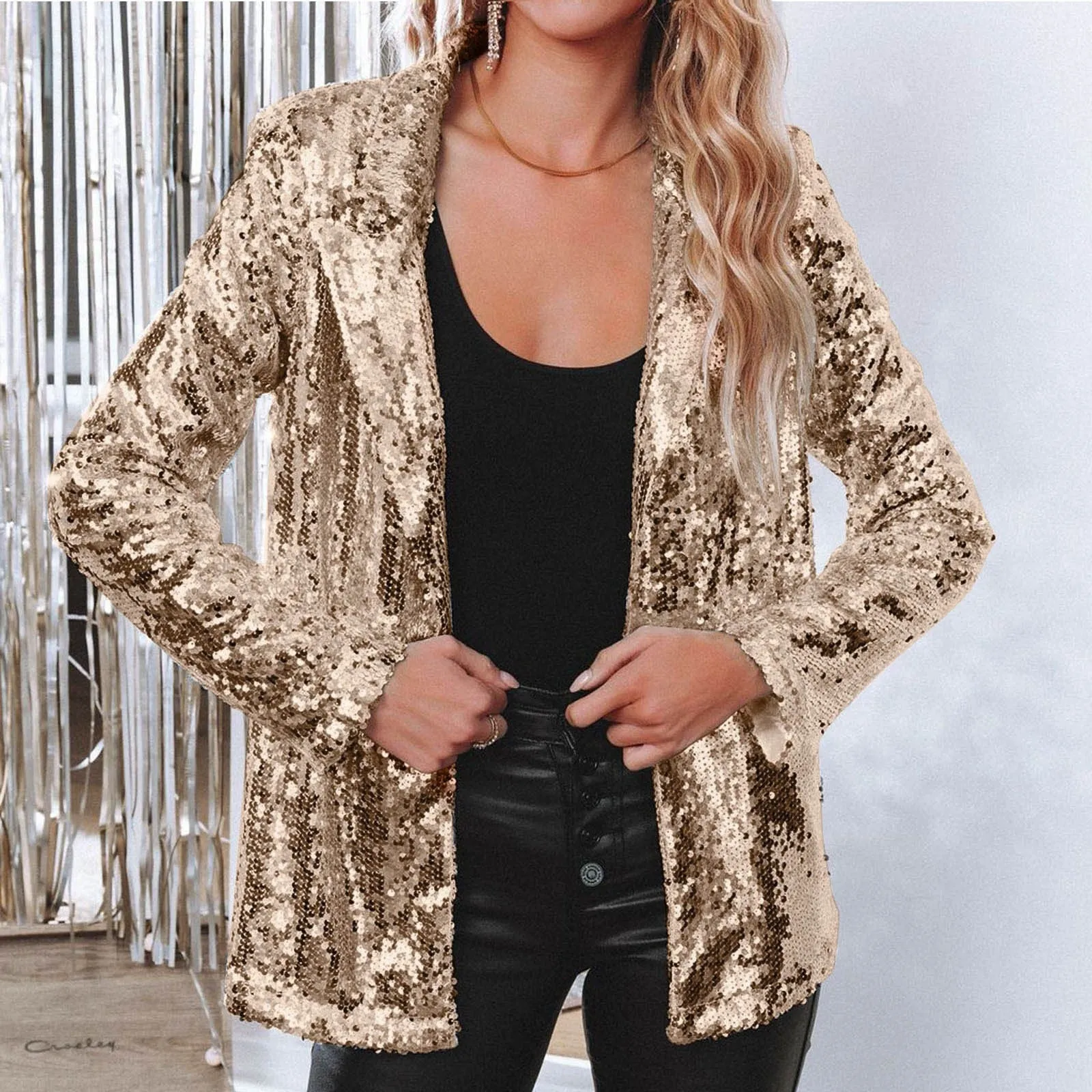 Pennie® | Elegant Blazer Suit With Sparkling Sequins