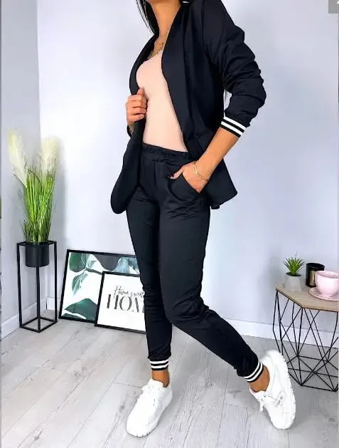 Penny® | Double-Breasted Blazer Pants Suit In Spring Trend