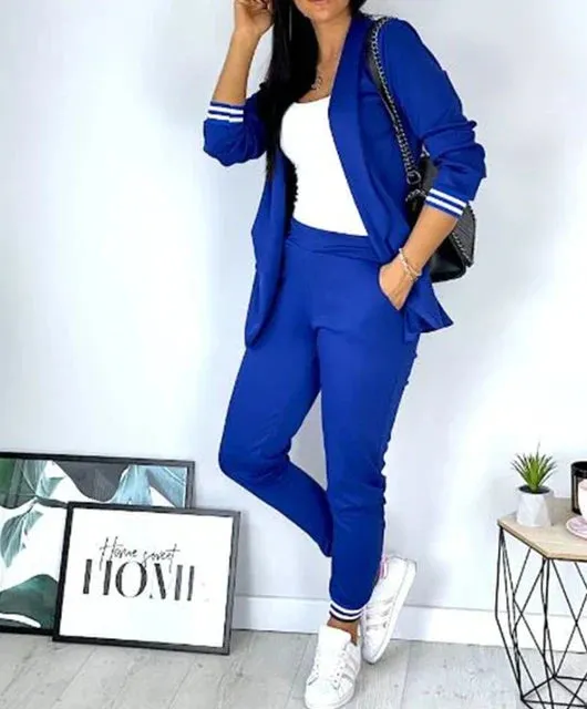 Penny® | Double-Breasted Blazer Pants Suit In Spring Trend