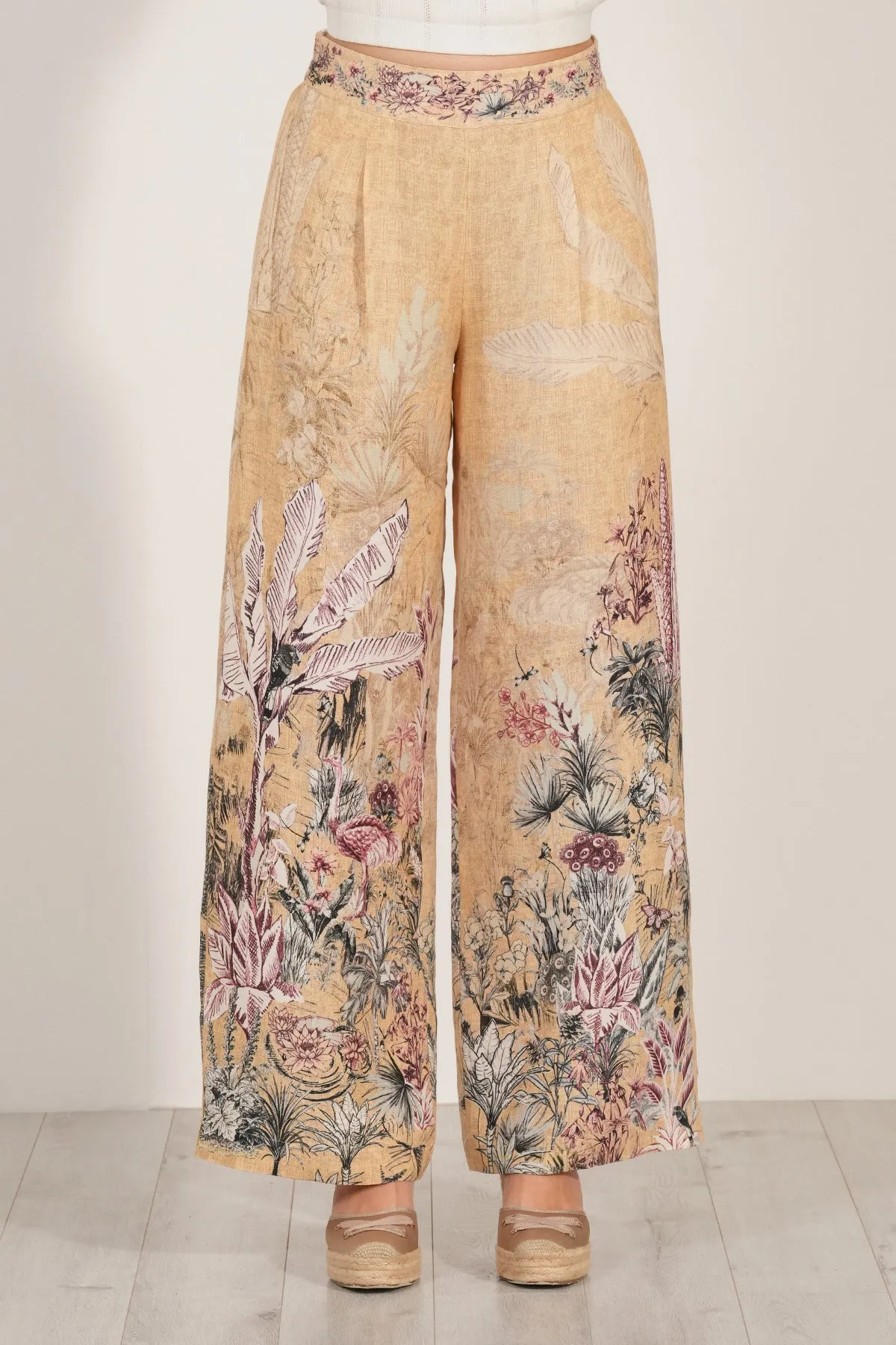 Petra gold blouse and fioria pants