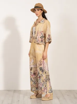 Petra gold blouse and fioria pants