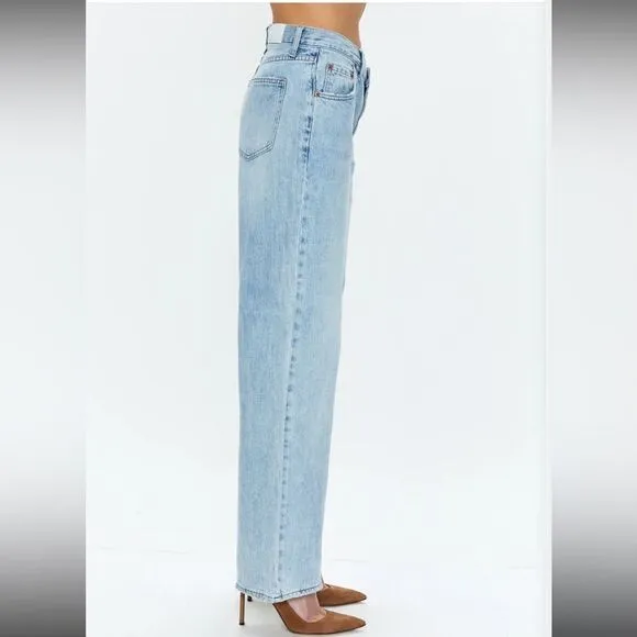 PISTOLA Bobbie mid rise loose straight leg with crossover