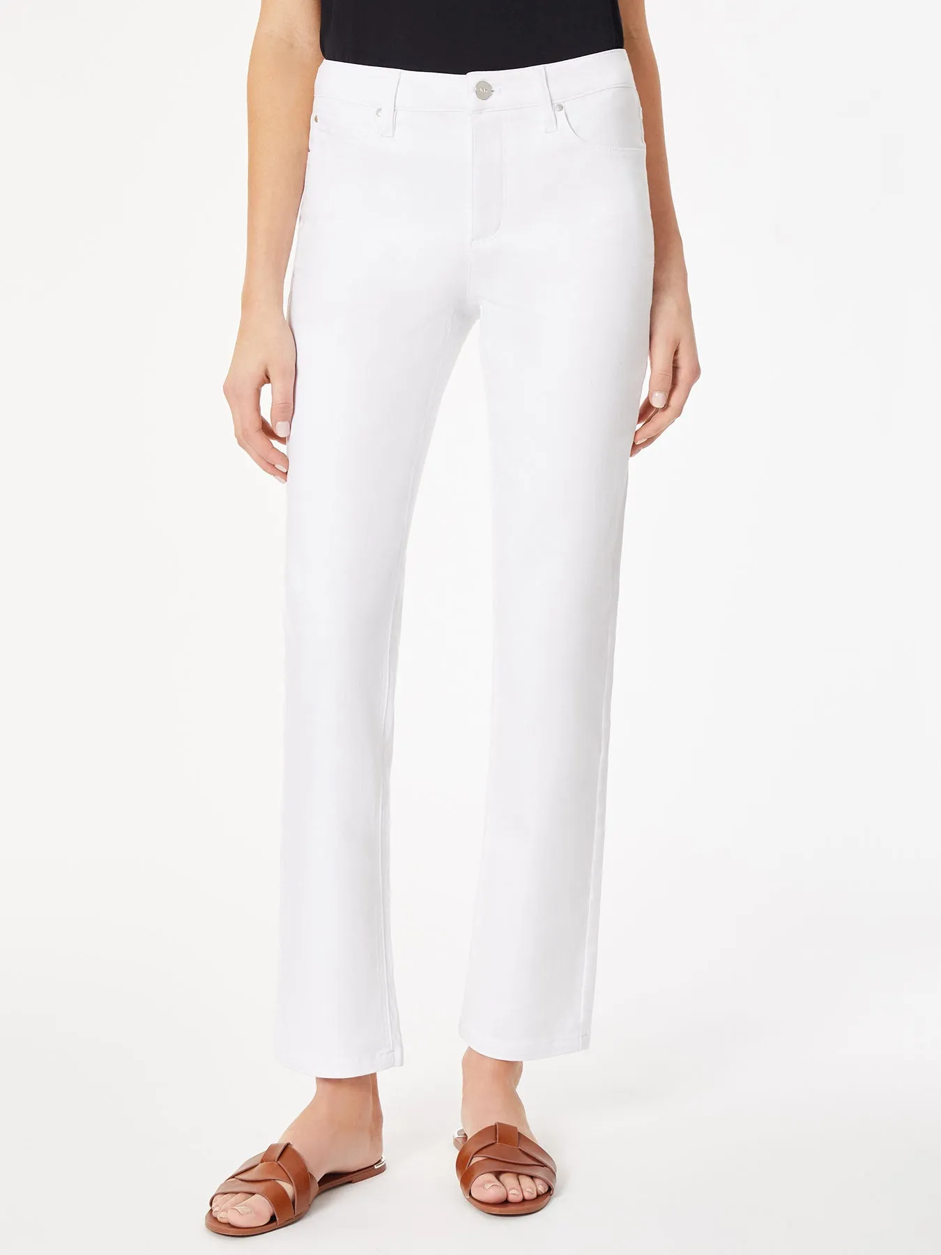 Plus Lexington Straight Leg Jeans, Soft White