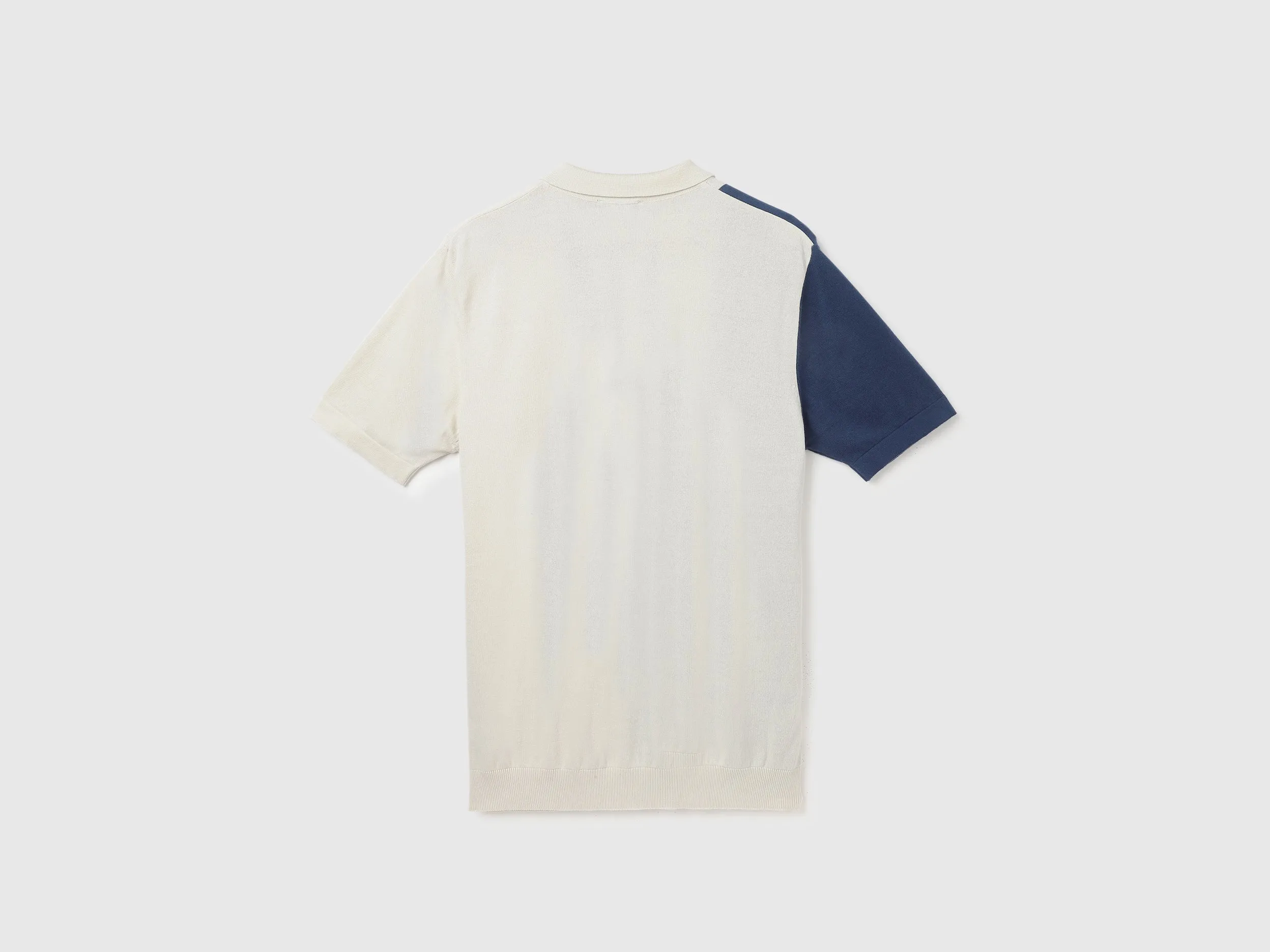 Polo Neck Striped Pattern T-Shirt